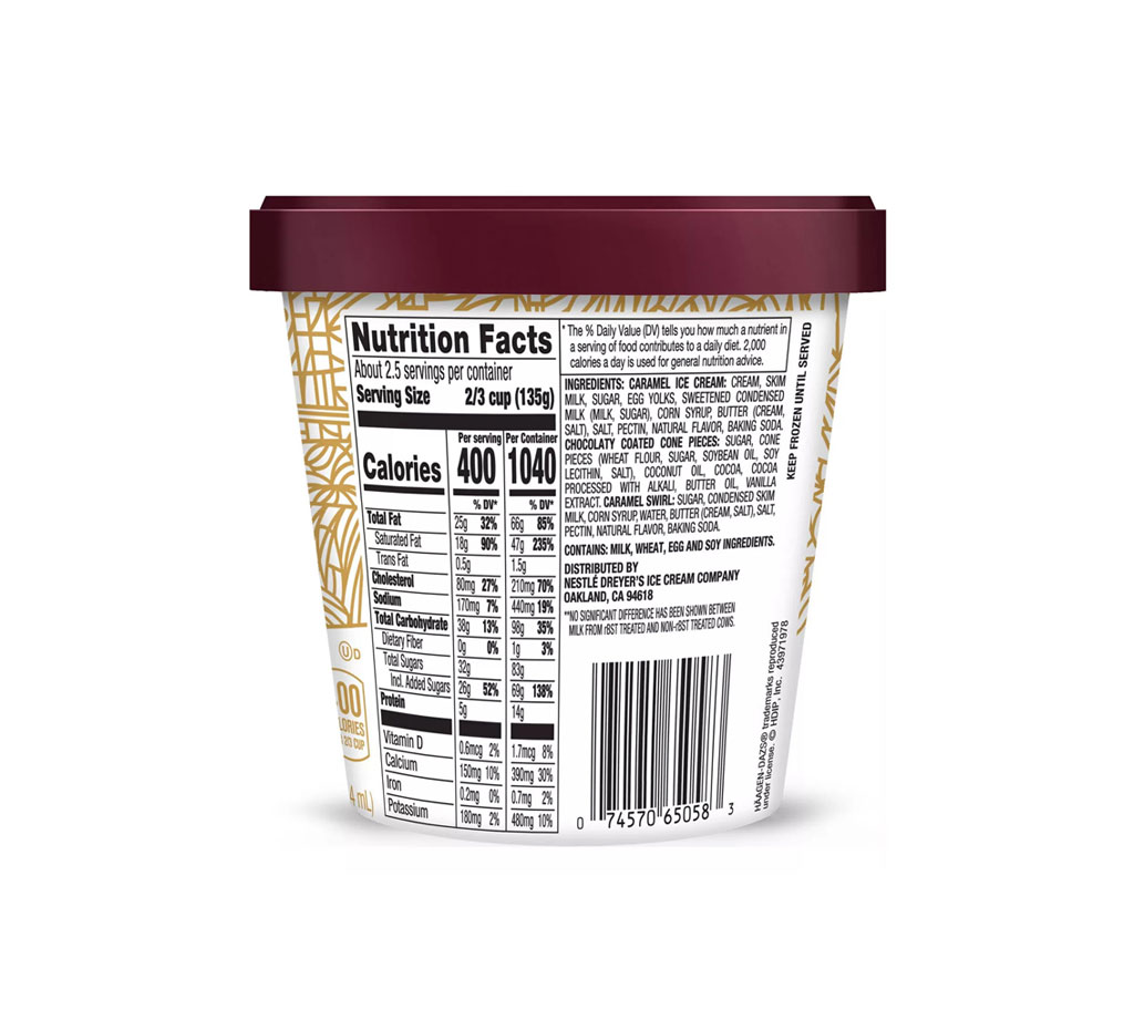 Haagen-Dazs Caramel Cone Ice Cream - Imagem 3